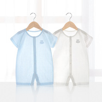 Newborn Baby Clothes Pure Cotton Summer Thin baby conjoined clothes Harvest men crawl and wear women out for summer clothes