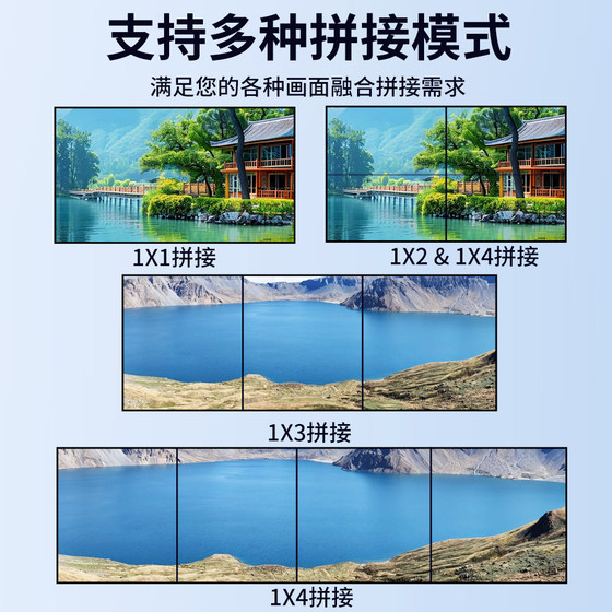HD HDMI SPLICER 2X2 수평 및 수직 스 플라이 싱 멀티 스크린 1-in 4-out 커팅 화면 비디오 스플리터 광섬유 HD HDMI SPLICER 2X2 수평 및 수직 스 플라이 싱 멀티 스크린 1-in 4-out 커팅 화면 비디오 스플리터 광섬유