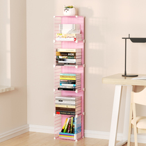 Simple landing bookcase shelf office bedroom window living room student dormitory iron cell layered frame