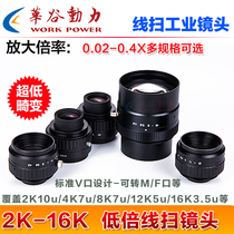 Line scan industrial camera lens 8K wide field of view 4K wide line scan lens V-port