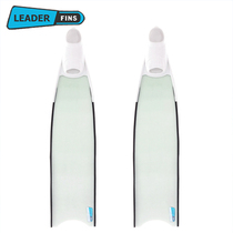 Special spot Leaderfins free diving ICE transparent glass fiber hard flippers multiple yards
