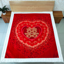 Handmade pure cotton quilt wedding new wedding quilt single double bed supplies happy spring and autumn red custom