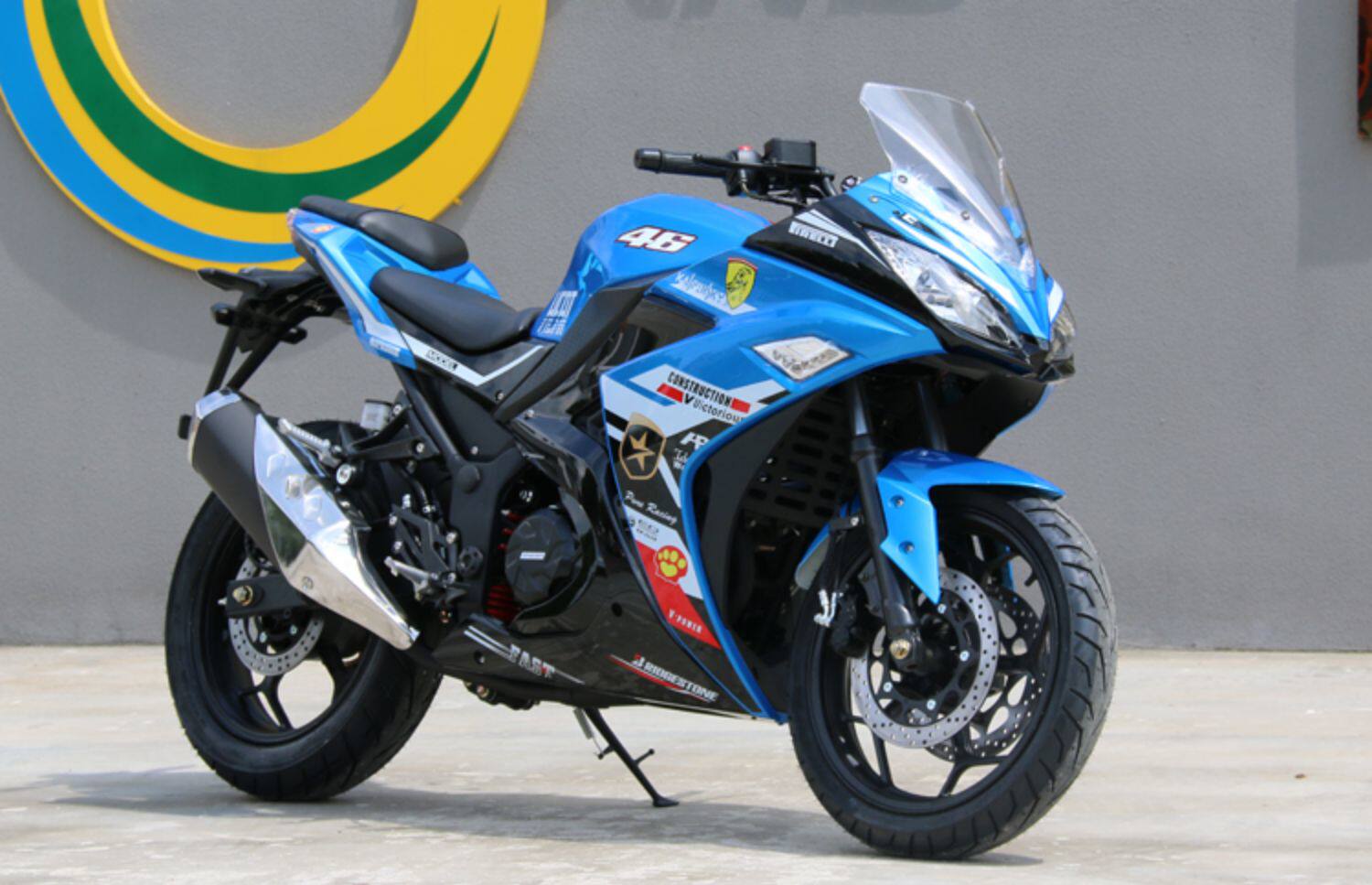 全新v6r3趴赛400双缸水冷摩托车跑车地平线重型机车公路赛可上牌