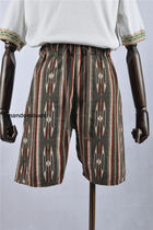 British Nigel Cabourn 70 s hippie style Aboriginal print casual shorts