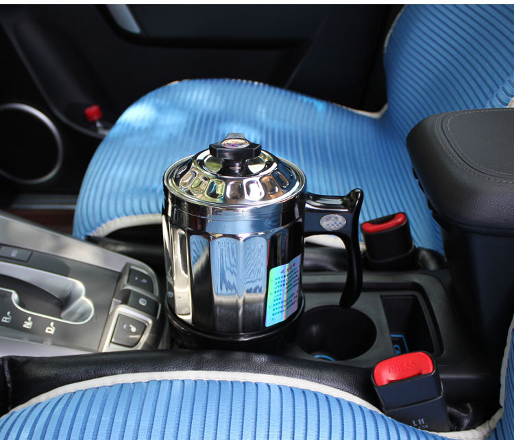 来泉车载开水杯汽车电热杯烧水壶车用加热杯电饭煲煮锅旅行12v24v_7折
