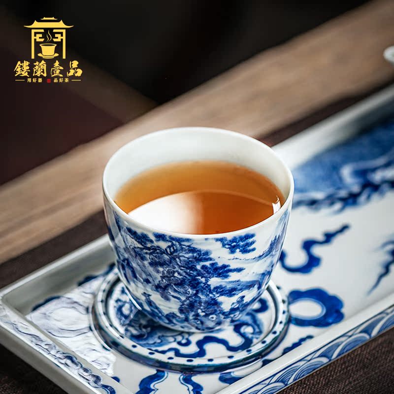 All hand - made porcelain of jingdezhen ceramics panasonic always masters cup kung fu tea cups single cup sample tea cup