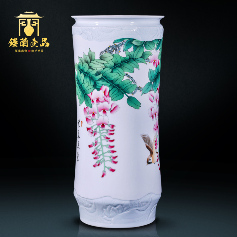 The Master of jingdezhen ceramic all hand - made sabingga sukdun dergici jimbi large Chinese style household decoration collection vases, furnishing articles