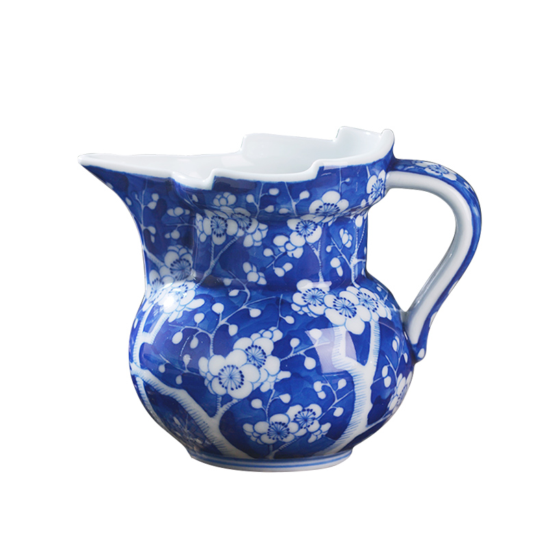 Jingdezhen ceramic hand - made ice name plum mitral justice cup single points of tea, tea accessories filter tea sea