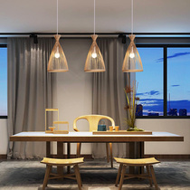 New Chinese Zen bamboo small chandelier Restaurant bed and breakfast Aisle Corridor Bedside tea room Japanese bamboo lighting