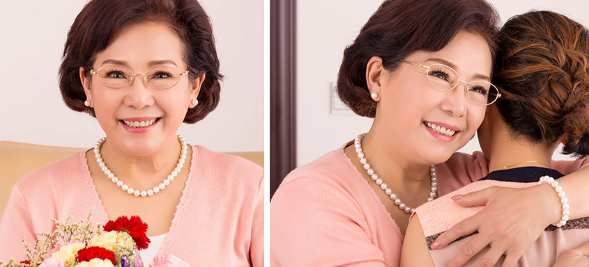 黛米珠宝 心梦8-9-10mm近正圆强光淡水珍珠项链正品女送妈妈婆婆黛米