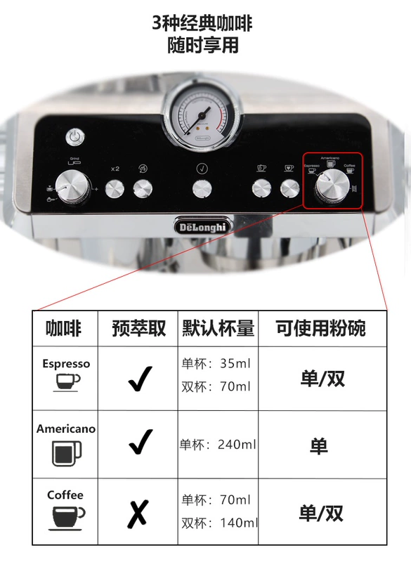 Máy pha cà phê Delonghi / 德 龙 EC9335.M bơm áp suất Ý nghiền một bán tự động chuyên nghiệp thương mại tại nhà - Máy pha cà phê