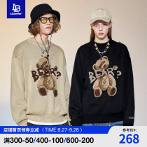 Lilbetter Bear Sweater Mens Trend base shirt Winter Couple 2021 New Jacket Harbor Knit