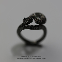 Clockwork gets bored and wears a rattlesnake dark black ring.