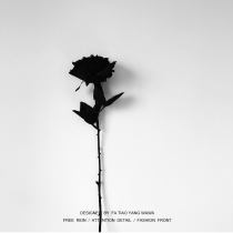 Clockwork home Diablo photo props simulation fake flower black rose