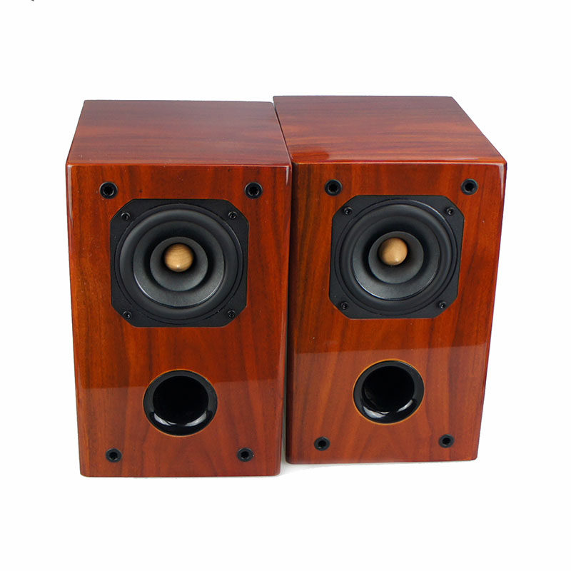 aucharm声韵钢琴漆4寸全频音箱采用全频喇叭的hifi发烧级书架音箱