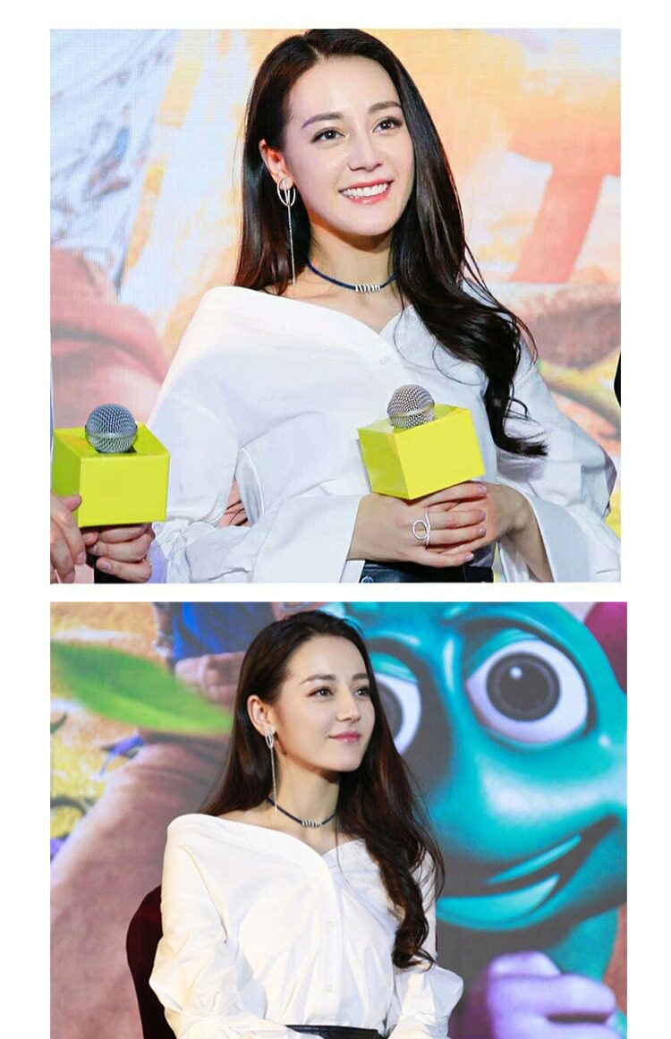 925纯银迪丽热巴明星同款choker项圈颈带韩国锁骨链百搭项链礼物