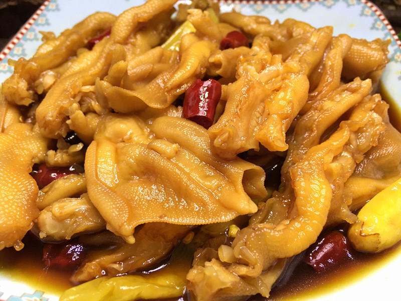 420g/瓶 醋泡无骨鸭掌 芥末脱骨鸭爪 酸辣泡椒鸭脚小吃零食品熟食