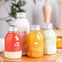 Poplar Manna Bottle Pet Plastic Bottle Empty Bottle With Cover Mesh Red Circulation Dress Mango Cimidew Packaged Milk Tea Bottle