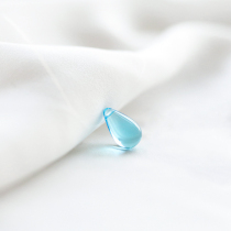 Summer Sky Drop Man Fishs Tears Invisible Fish Thread Glazed Necklace Lock Bone Chain S925 Silver Accessories