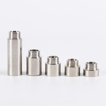 Hot-selling stainless steel plumbing pipe fittings Primary color extended direct water pipe inside and outside the wire straight through plum blossom type extension joint