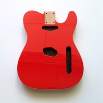Tele alder alder body electric guitar barrel body assembled DIY violin body TL semi-finished red poplar wood red wrap edge