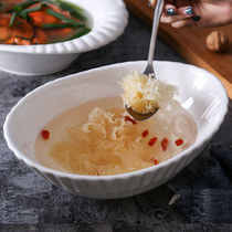 Hotel Cutlery Creative Ceramics Large Soup Bowl Soup Basin Profiled Vegetable Bowl of Sour Vegetable Fish Noodle Bowl Soup Basin Hotel Supplies Soup Bowl