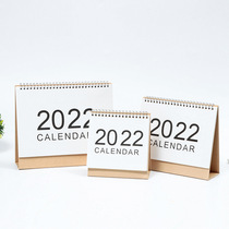 2022 No printing style ins simple schedule plan memo DIY notebook desk calendar Desktop big desk calendar Lunar calendar
