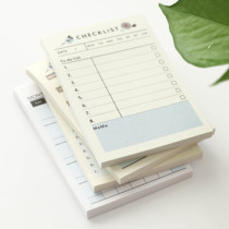 Simple creative desktop plan notebook Post-it notes tearable notes This schedule small book Handy note paper