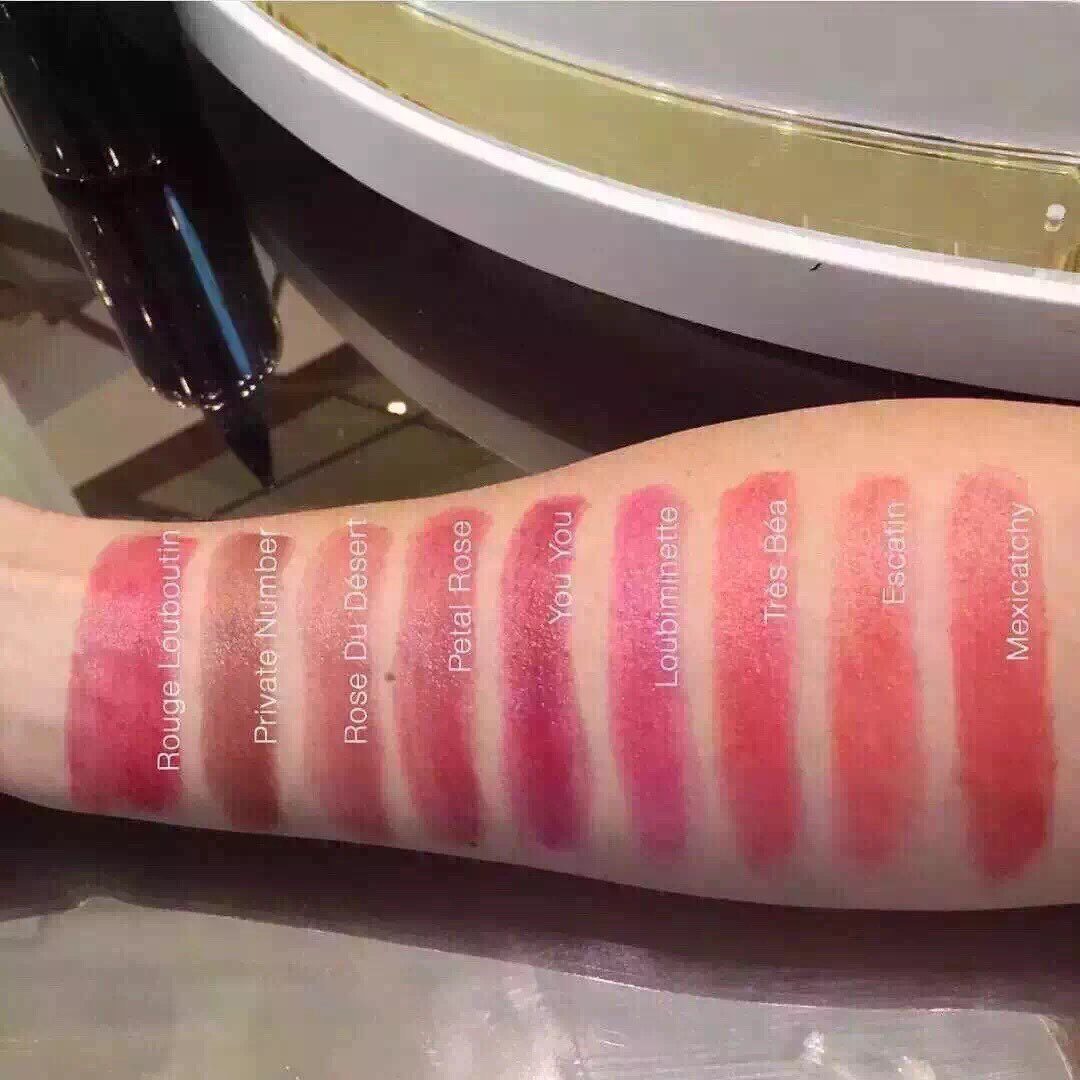 现货!christian louboutin萝卜丁cl口红diva505m黑管哑光001m