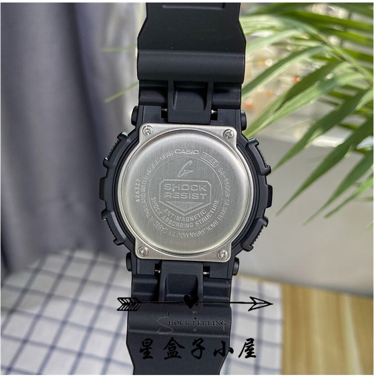 卡西欧gshockbabygga110gbba120黑金运动男女情侣手表火烈鸟