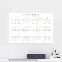 Big A3 Year Calendar 2022 No Crease Leaflet A4 Patch Wall Horizontal Vertical Version Punch Cards Calendar Ins Wind Thickened Art Paper