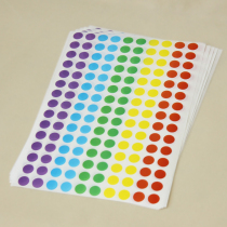 5 Colours Transparent Round Point Stickers Hand Ledger Decorative calendar Tags Creative hand tents Colour labels Adhesive Customised