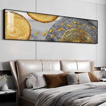 Light luxury bedroom decoration painting meaning good bedside background wall mural nine fish picture crystal porcelain painting living room horizontal hanging painting