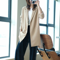 Shattering good appearance only 388 expensive feeling loose with shoulder sleeve suit jacket spring dress 2021 New Women