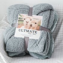 Winter double thick coral fleece flannel blanket single double cover blanket nap blanket nap blanket quilt