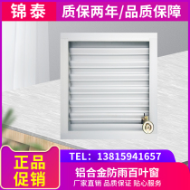 Single-layer manual electric rain-proof tuyere rain-proof blinds Insect-proof sand-proof (power plant bank large places)