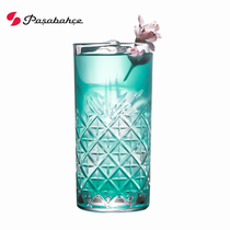 PS 52800 Turkish original import Pashapa Glass Carved with long drink cocktail glass Collin glass