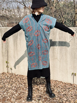 6 25 Live-Thai hand-embroidered weirdo face series dress robes