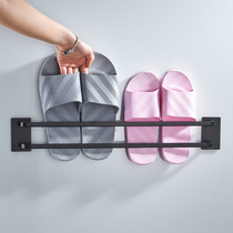 Space Aluminum Bathroom Towed Shoe Holder shelving Toilet Door Rear Shoe Holder rear Shoehold Divine Instrumental Wall-mounted Free