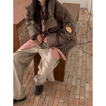 Red Peoples Pavilion Light and thin down clothes Female Winter 2022 New Chains White Duck Suede Foreign Air Little Subcoat Woman