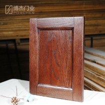 Solid wood cabinet door custom cabinet door factory direct red oak log door panel all house custom cabinet door customization