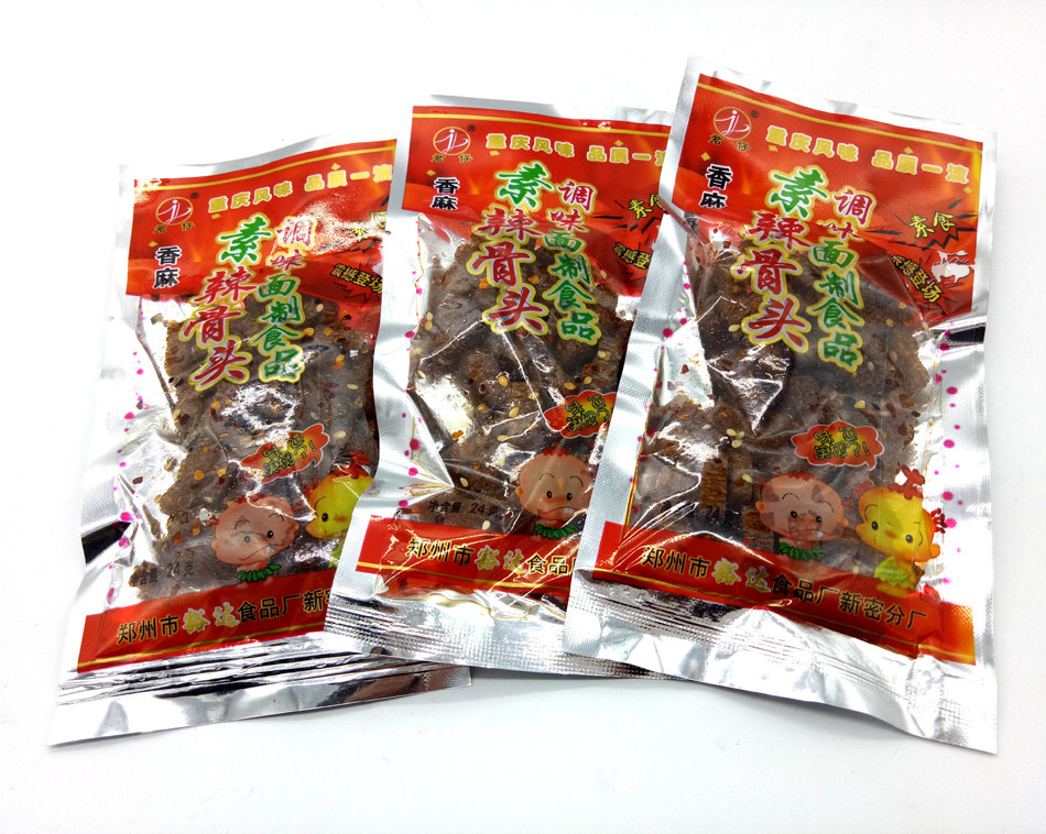 君仔素鸡筋辣条/辣骨头60袋8090后童年怀旧麻辣零食小吃