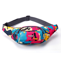 Sports multifunctional waist bag men and women large capacity cash register bag business canvas mobile phone bag chest bag wallet