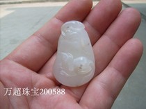 Hetian Jade white jade pendant pendant Zodiac Fu Rabbit Wan Chao jewelry 200588