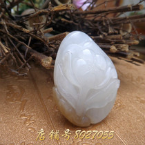 Hetian Jade Sugar white jade Orchid pendant pendant Quiet elegant rich auspicious Wanchao jewelry 200588