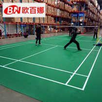 Oubina badminton hall rubber competition type indoor venue special plastic sports floor badminton rubber mat