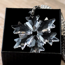 Frozen crystal snowflake car pendant 2021 high-grade hanging jewelry goddess rearview mirror pendant car