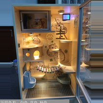 Time Lacquer Dragon Cat Cupboards Cage Anti Bite Solid Wood Eco plate Villa Living Things Pets Flowers and Squirrel Cage Air Conditioning House