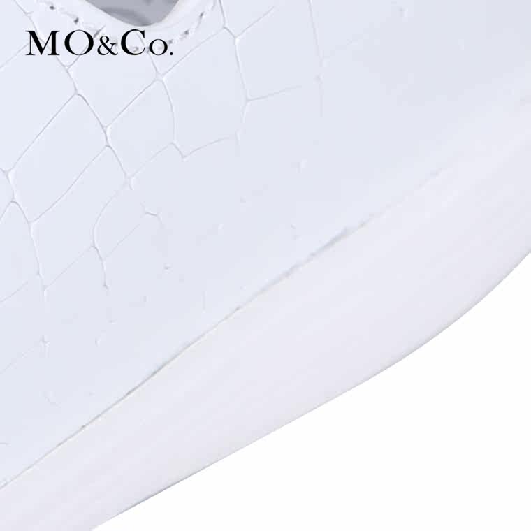 MO&Co.真皮绑带凉鞋罗马鞋平底MA152ORS01 moco