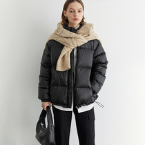 Fanluo's new black little downflow girl's short-lived loose and thick white duck down coat in winter 2022